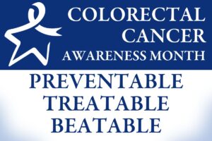 colorectal cancer awareness ribbon
